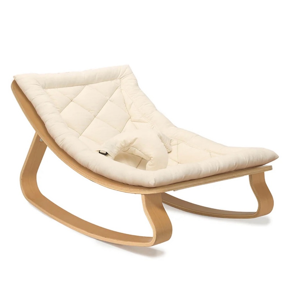 Charlie Crane LEVO Rocking Chair with Wooden Frame
